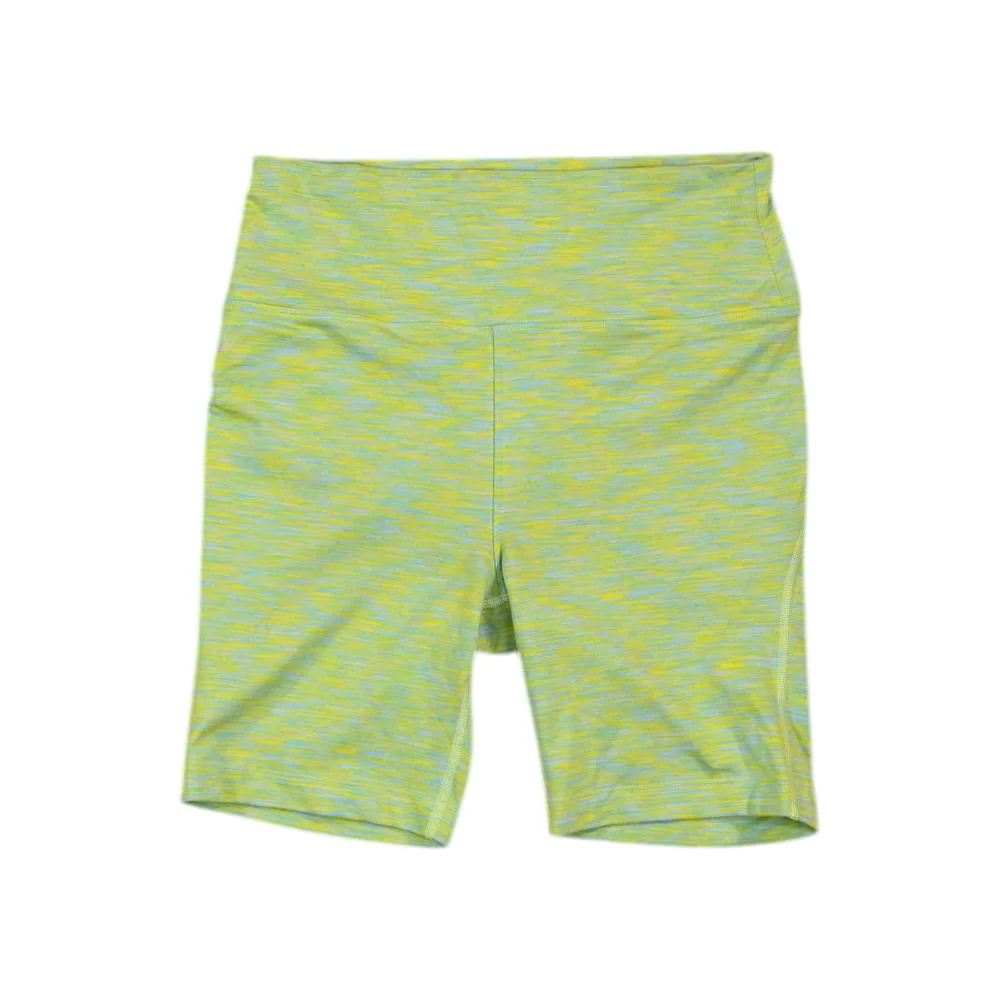 Outdoor Voices Women's Freeform Bike Shorts Yellow/Blue M Used