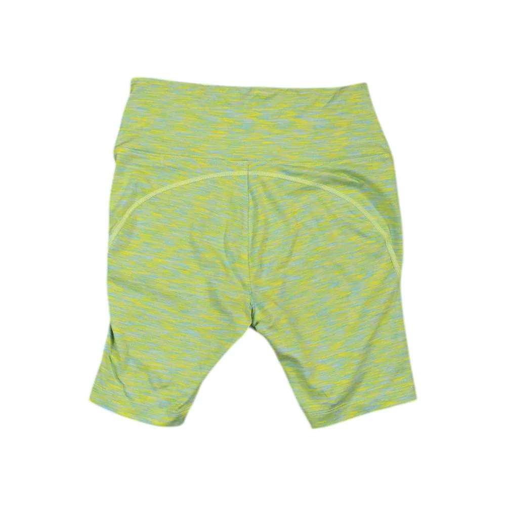 Outdoor Voices Women's Freeform Bike Shorts Yellow/Blue M Used - Image 2