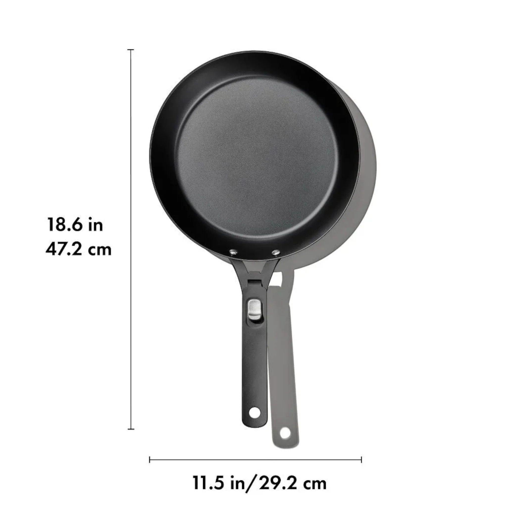 OXO Outdoor Carbon Steel 10" Fry Pan with Removable Handle - Image 10