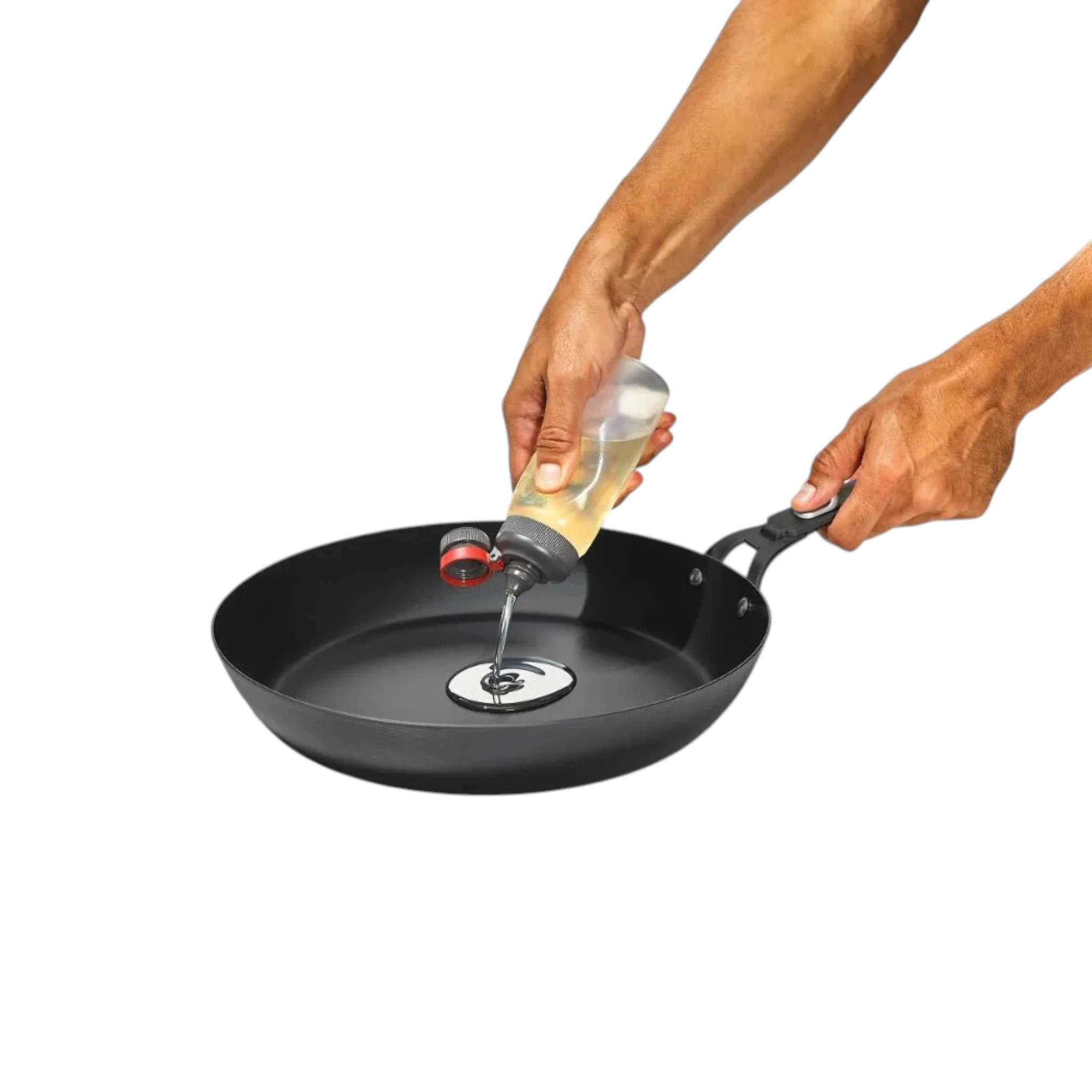 OXO Outdoor Carbon Steel 10" Fry Pan with Removable Handle - Image 4