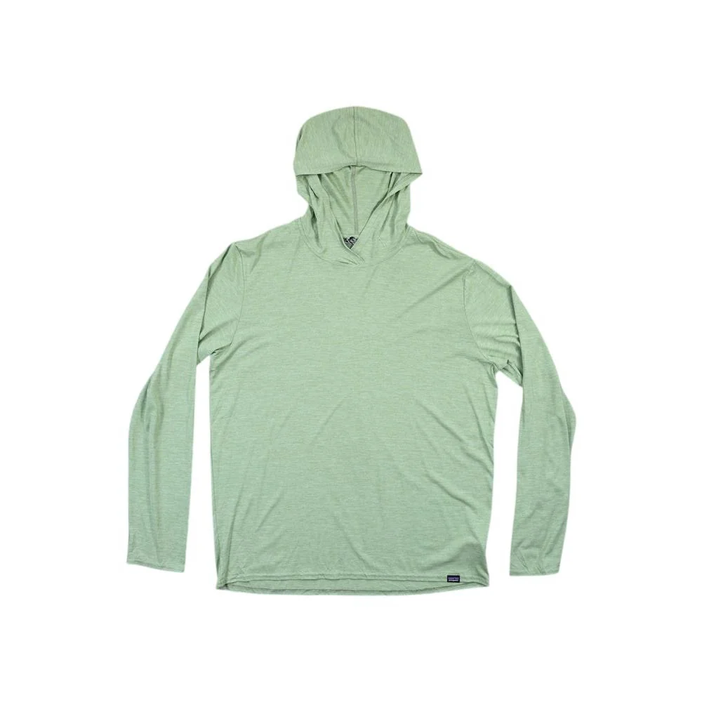 Patagonia Men's Capilene Cool Daily Hoody Long Sleeve Shirt Green L Used