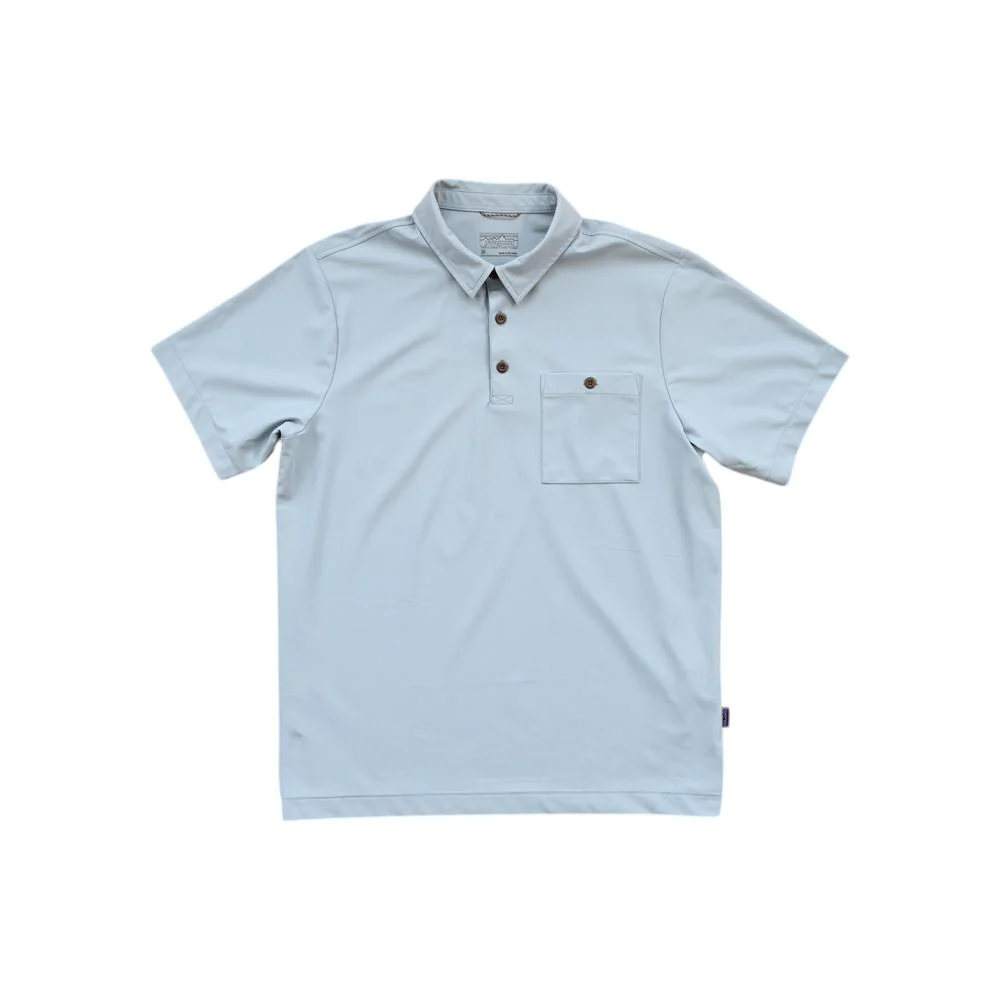 Patagonia Men's Transit Traveler Polo Shirt Blue M Used