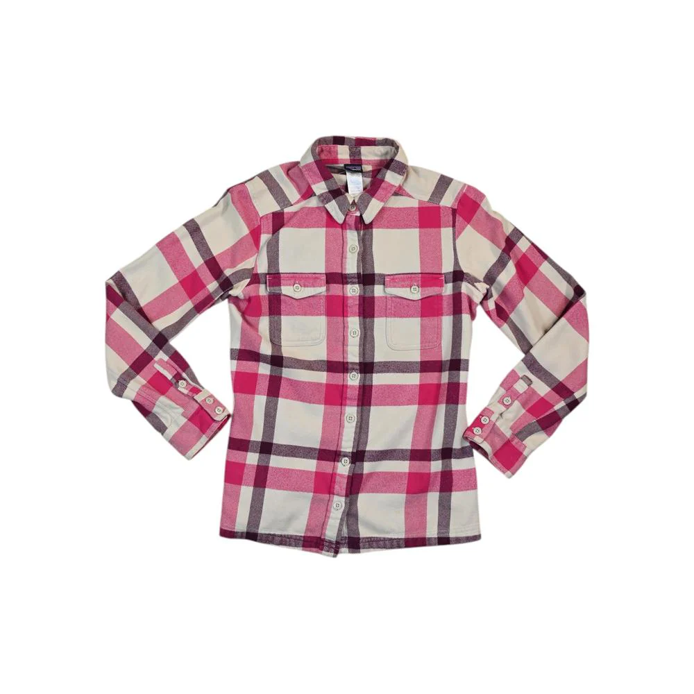 Patagonia Women's Fjord Flannel Shirt Pink S Used