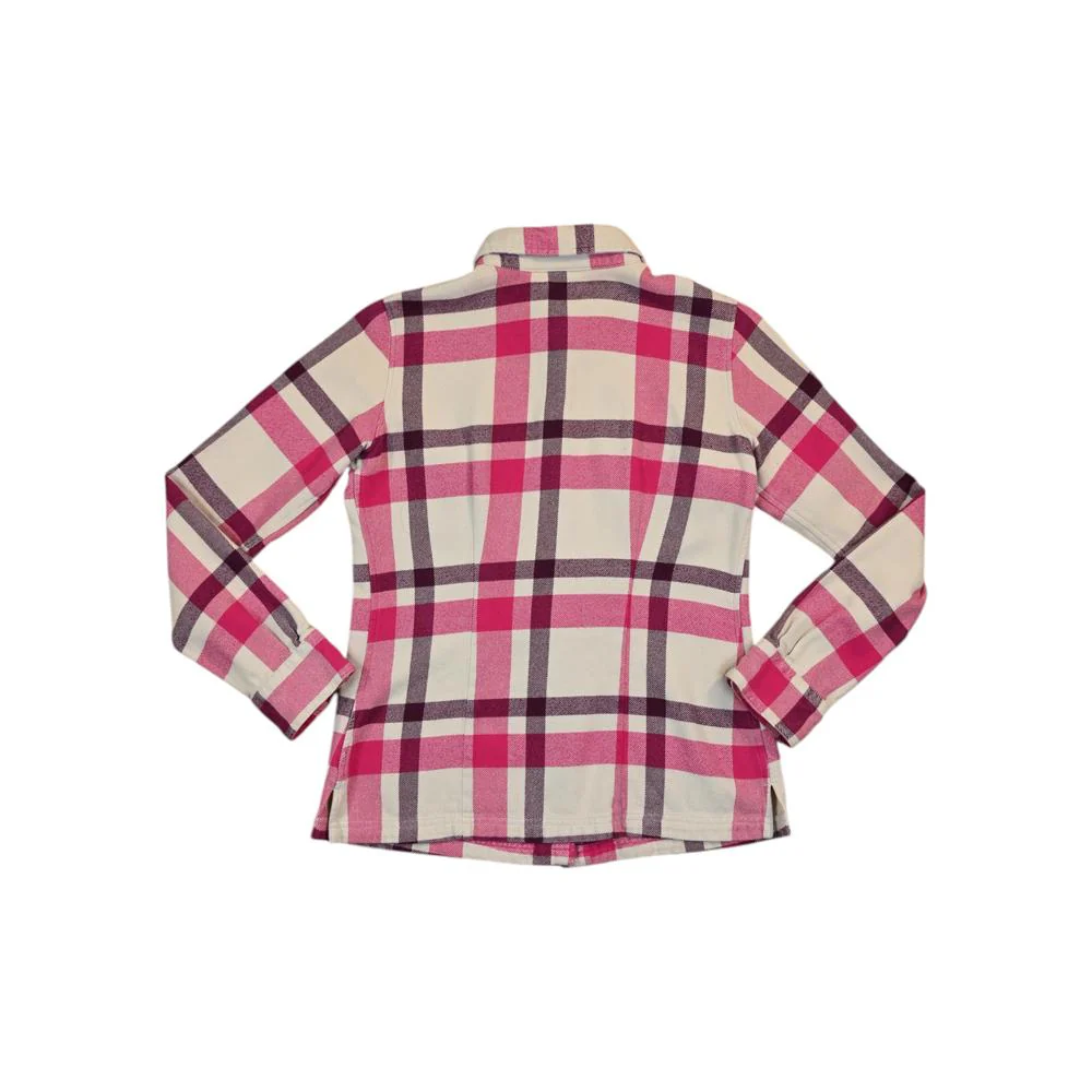 Patagonia Women's Fjord Flannel Shirt Pink S Used - Image 2