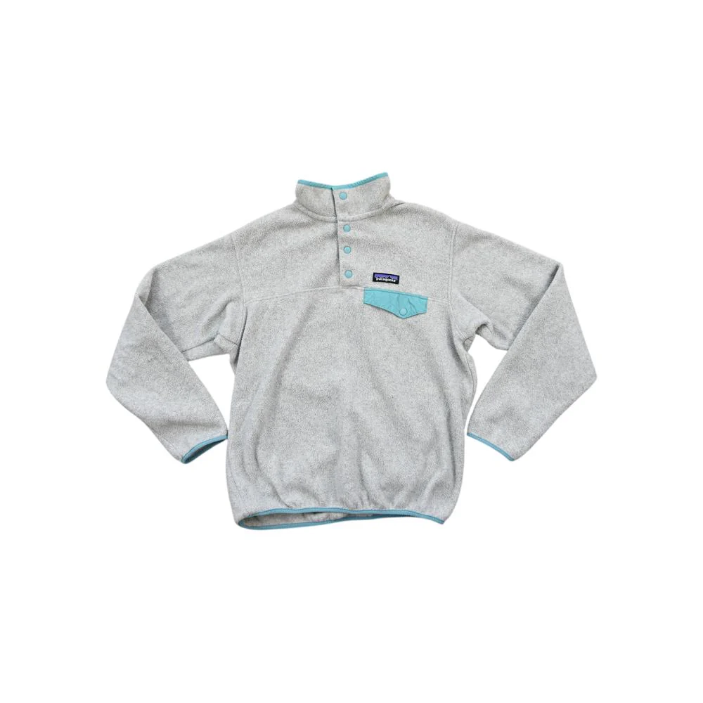 Patagonia Women's Lightweight Synchilla Snap-T Pullover Fleece Teal S Used