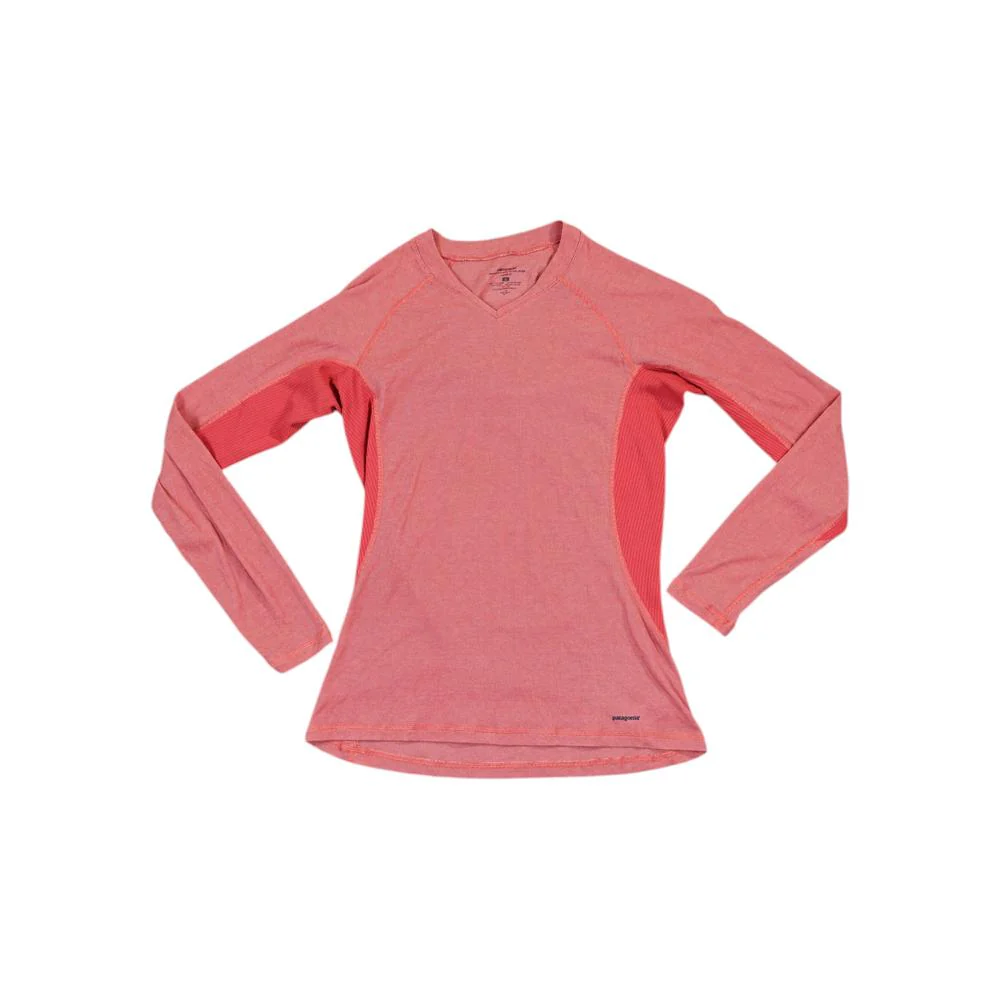 Patagonia Women's Long Sleeve Capilene Baselayer Shirt Pink S Used
