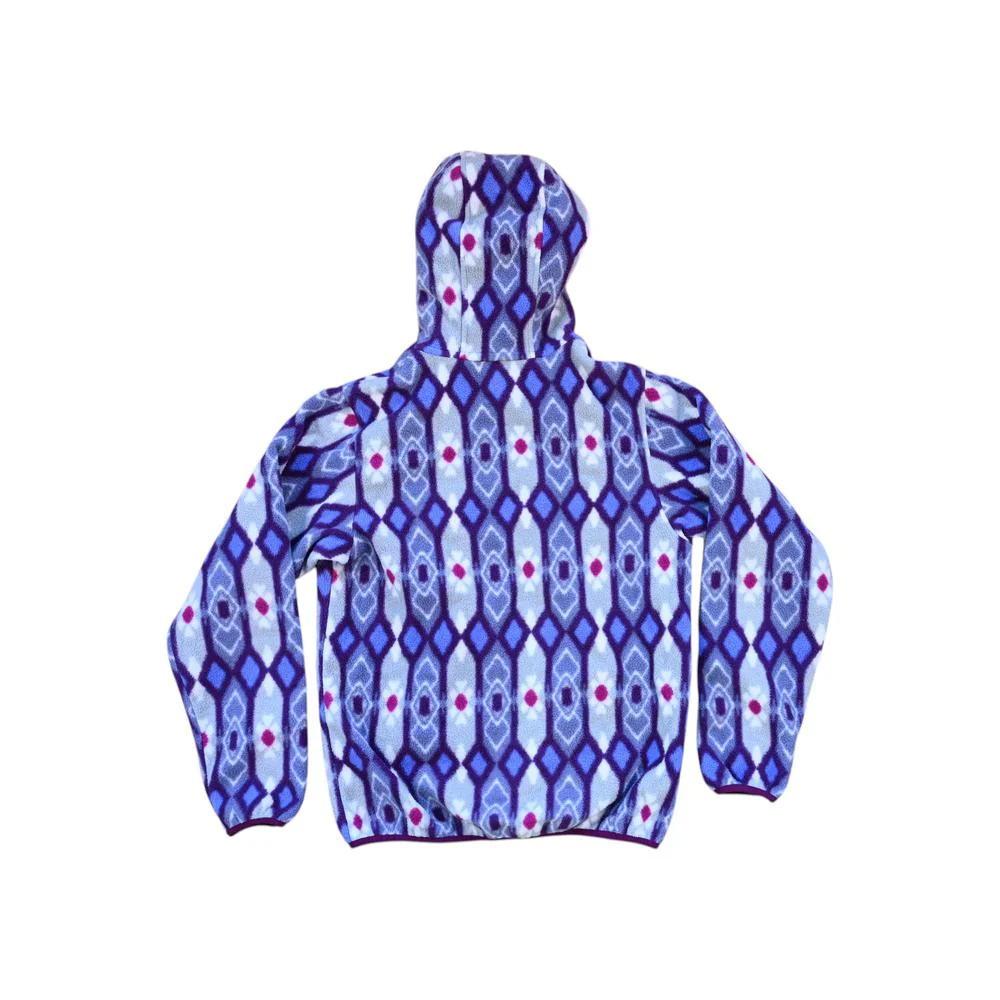 Patagonia Women's LW Snap-T Hooded Fleece Jacket Purple S Used - Image 2