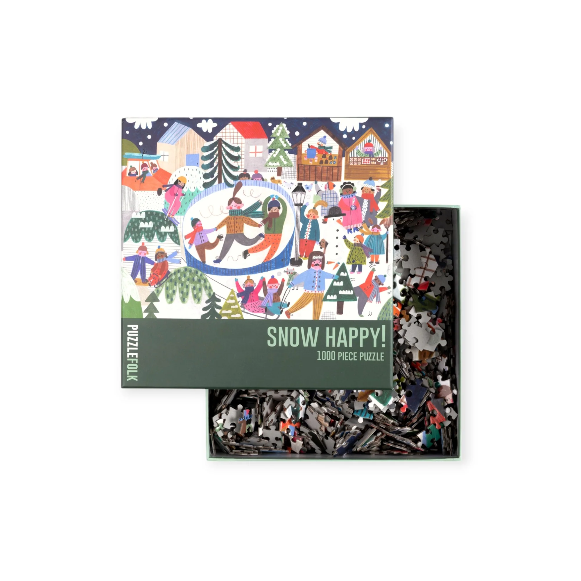 Puzzlefolk Snow Happy 1000 Piece Puzzle - Image 2