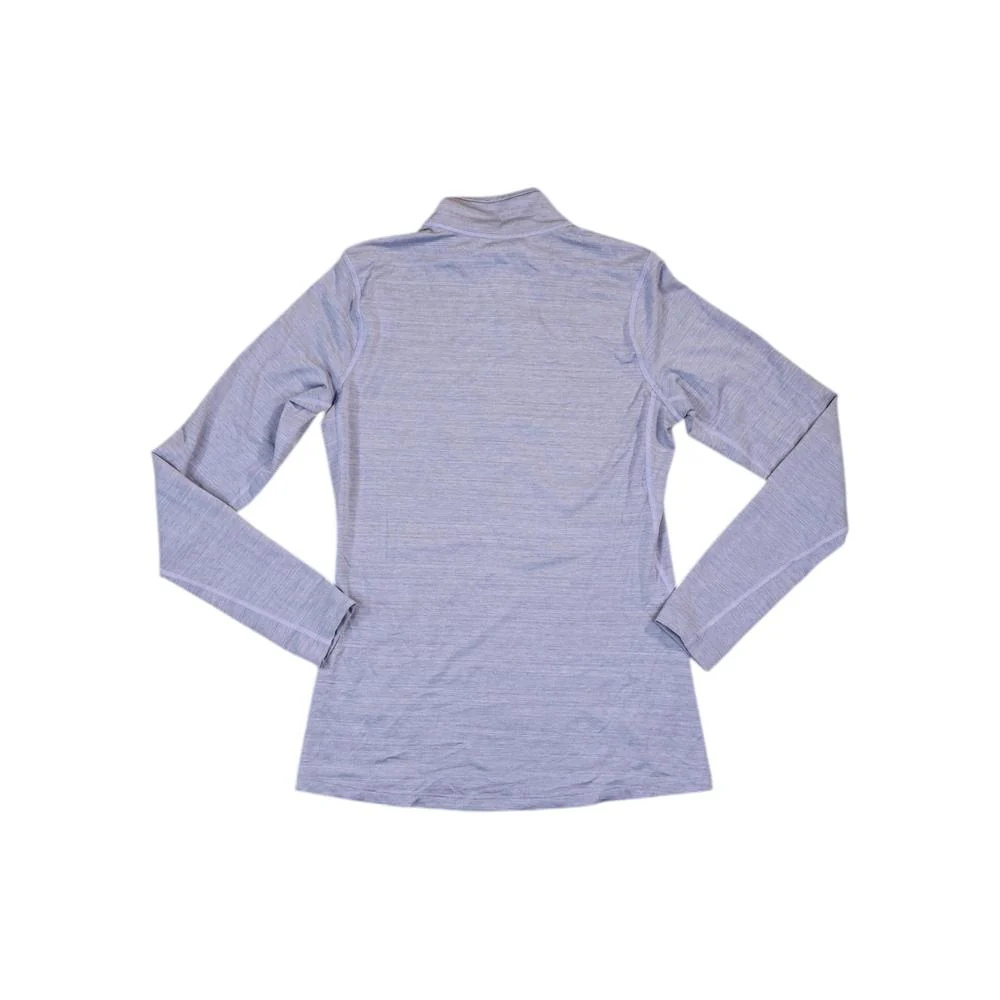 Rei Women's 1/4 Zip Baselayer Shirt Purple S Used - Image 2