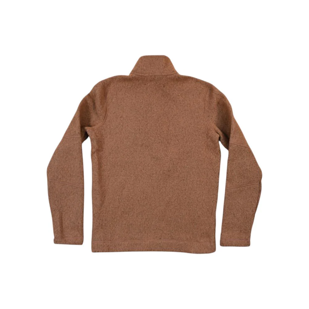 Smartwool Men's 1/4 Zip Hudson Trail Fleece Brown S Used - Image 2
