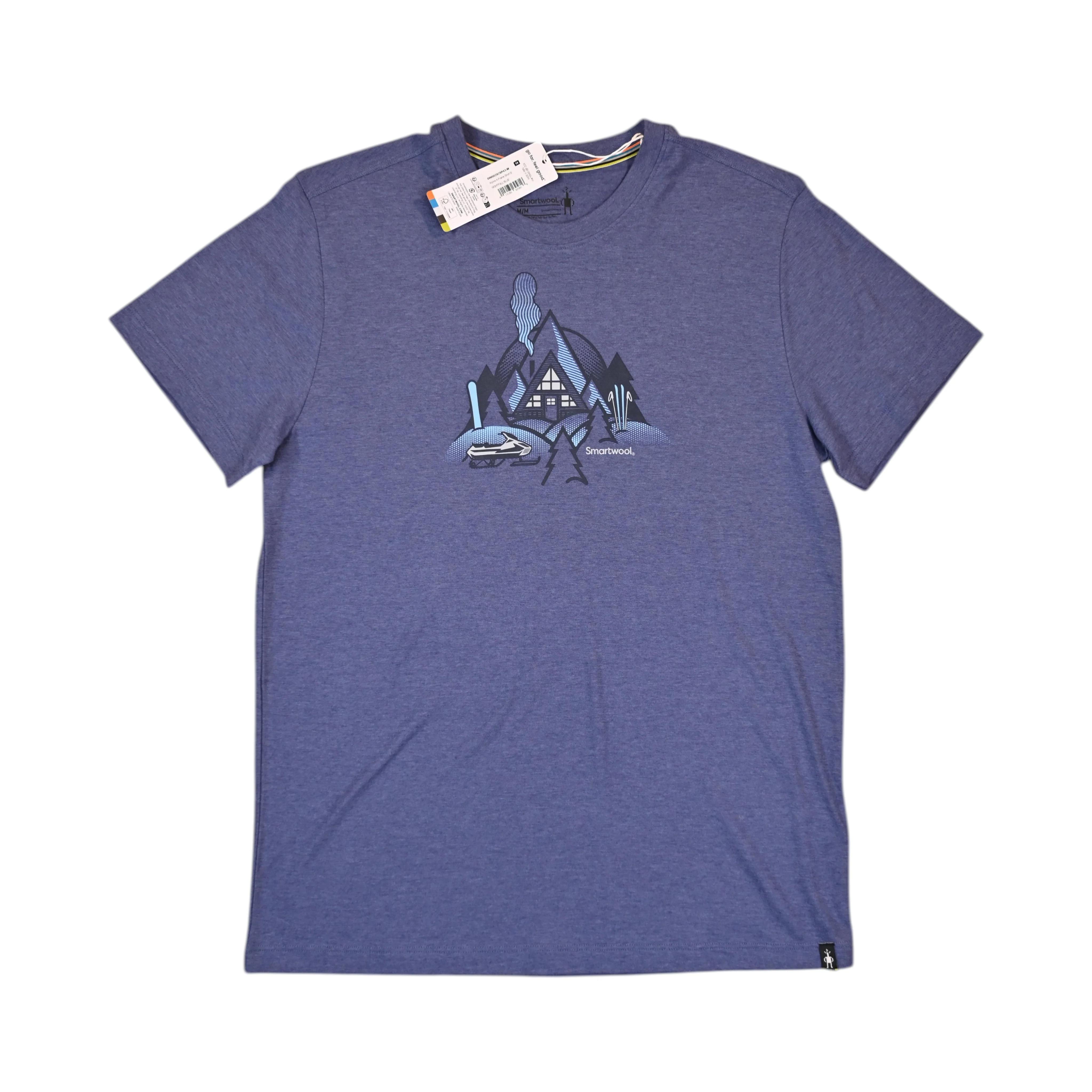 Smartwool Men's Alpine A-Frame Short Sleeve Graphic Tee Navy