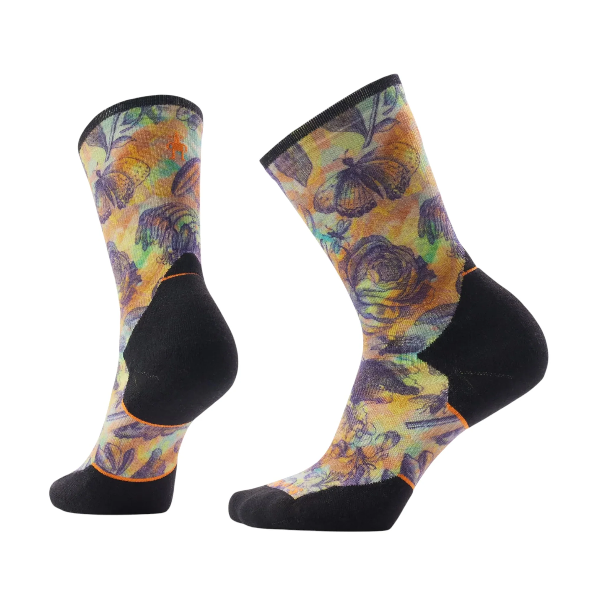 Smartwool Women's Trail Run Targeted Cushion Floral Party Print Crew Socks - Image 2