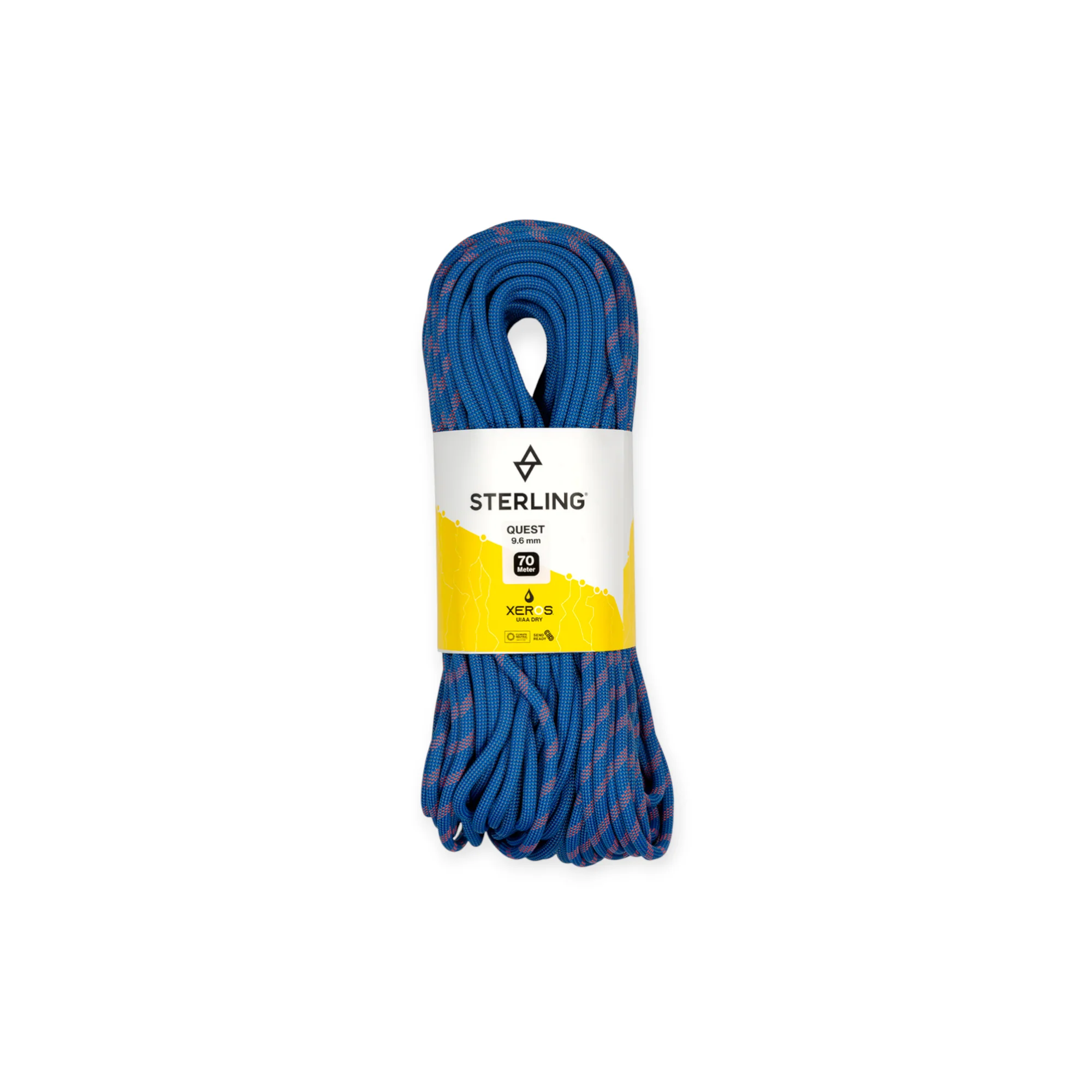 Sterling Quest 9.6mm x 60m Blue Xeros Dynamic Climbing Rope - Image 2