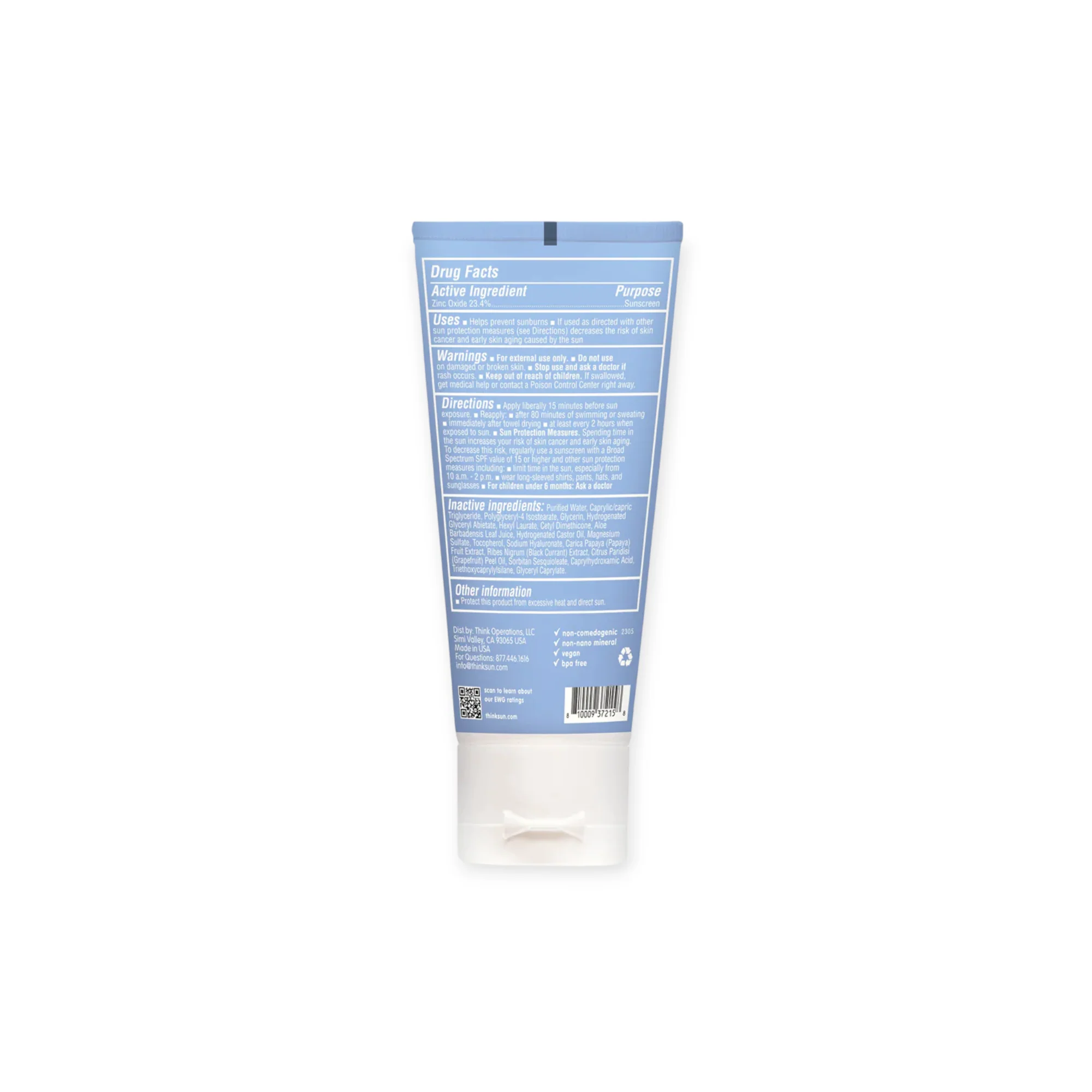 Thinksport Baby Clear Zinc SPF50 Sunscreen - Image 2