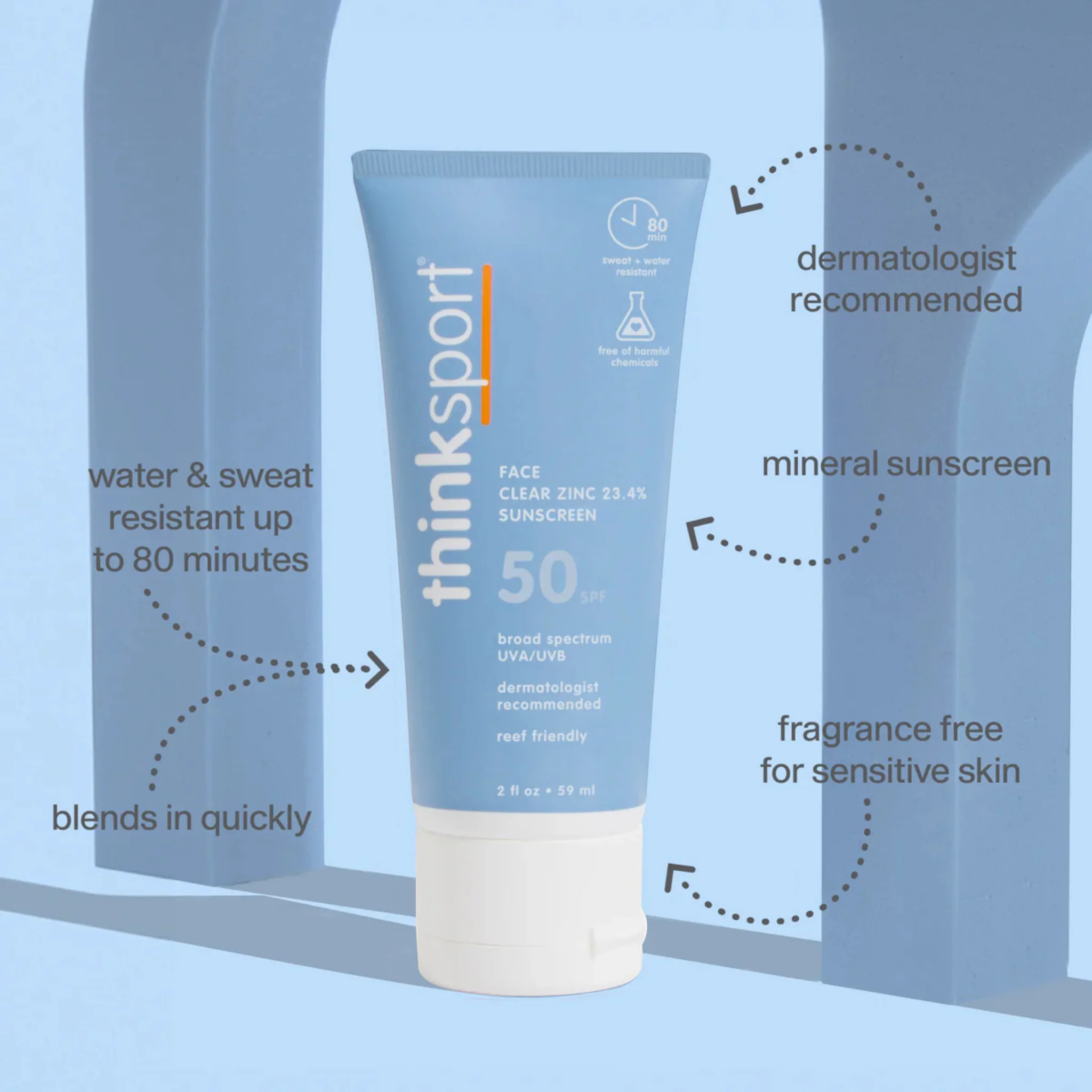 Thinksport Baby Clear Zinc SPF50 Sunscreen - Image 3