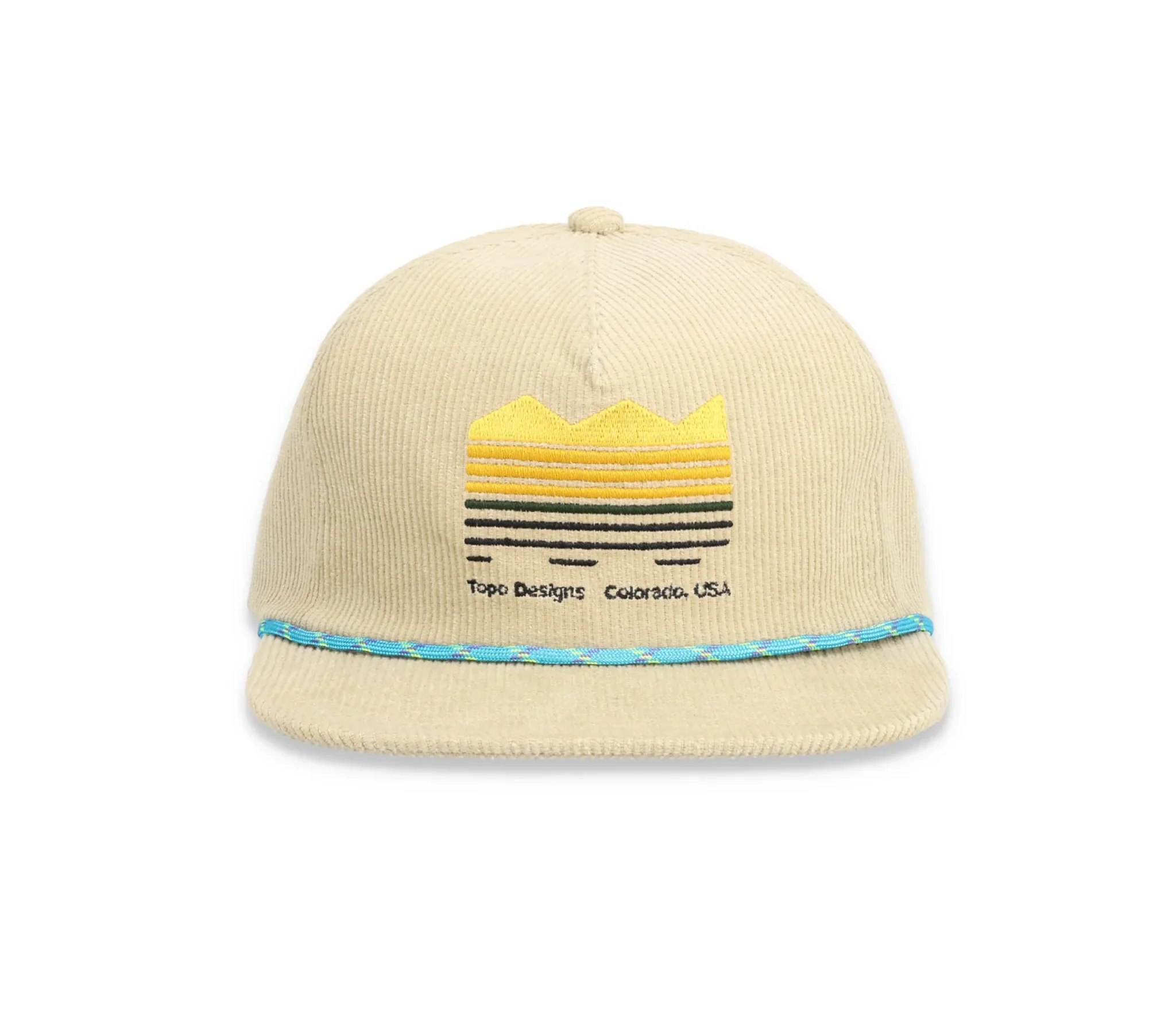 Topo Designs Strata Map Corduroy Trucker Hat