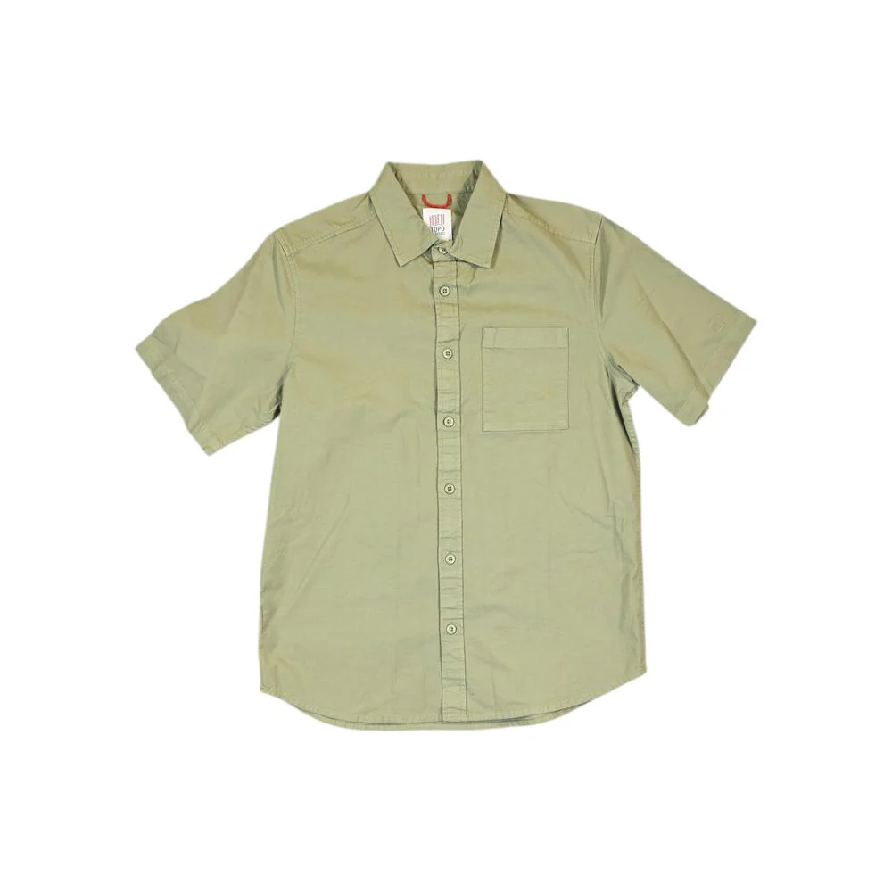 Topo Designs Men's Desert Shirt Oil Green M Sample