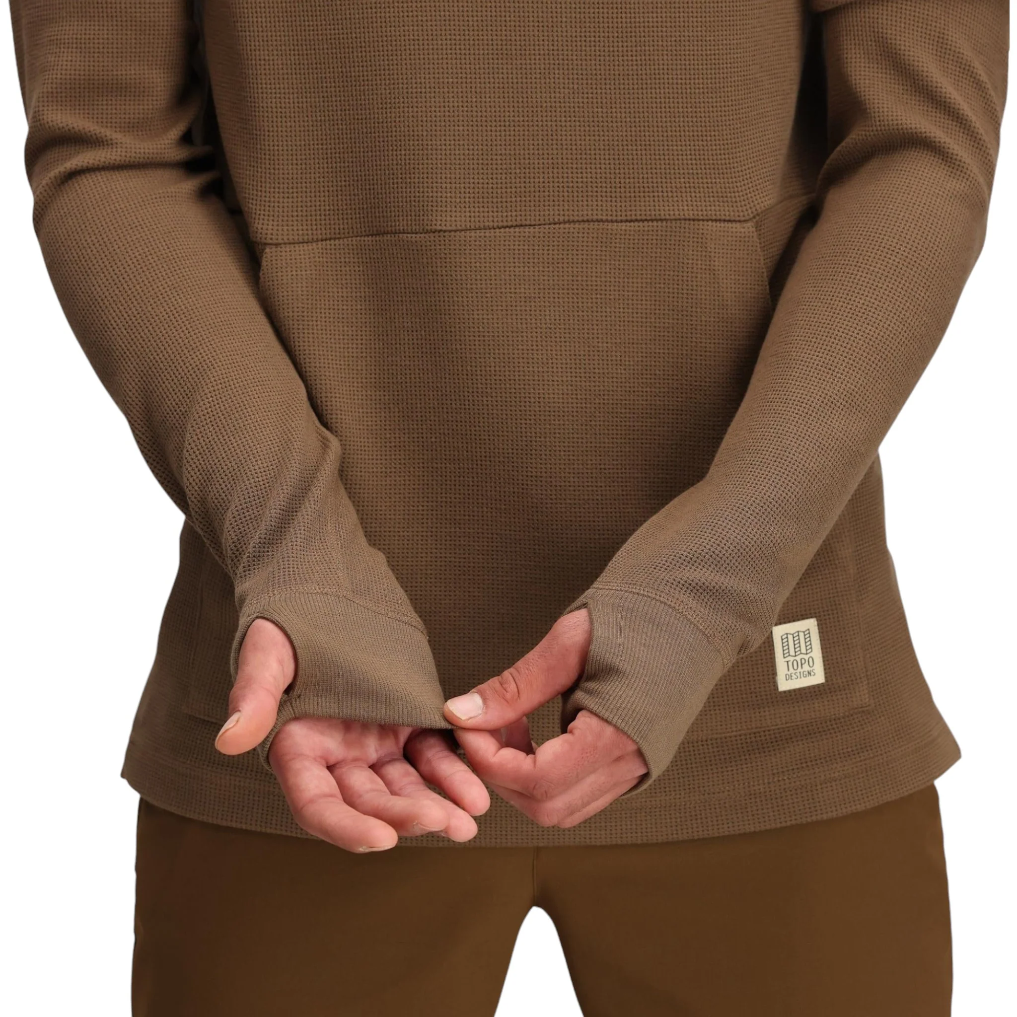 Topo Designs Men's Global Waffle Hoodie - Image 7