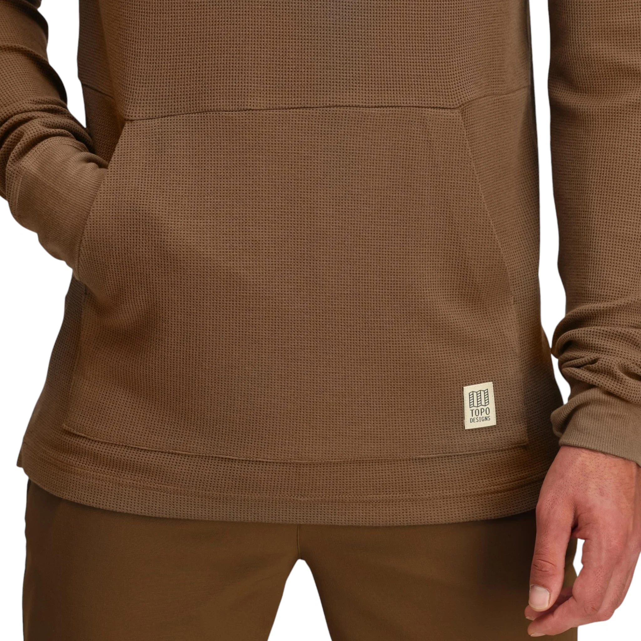 Topo Designs Men's Global Waffle Hoodie - Image 8