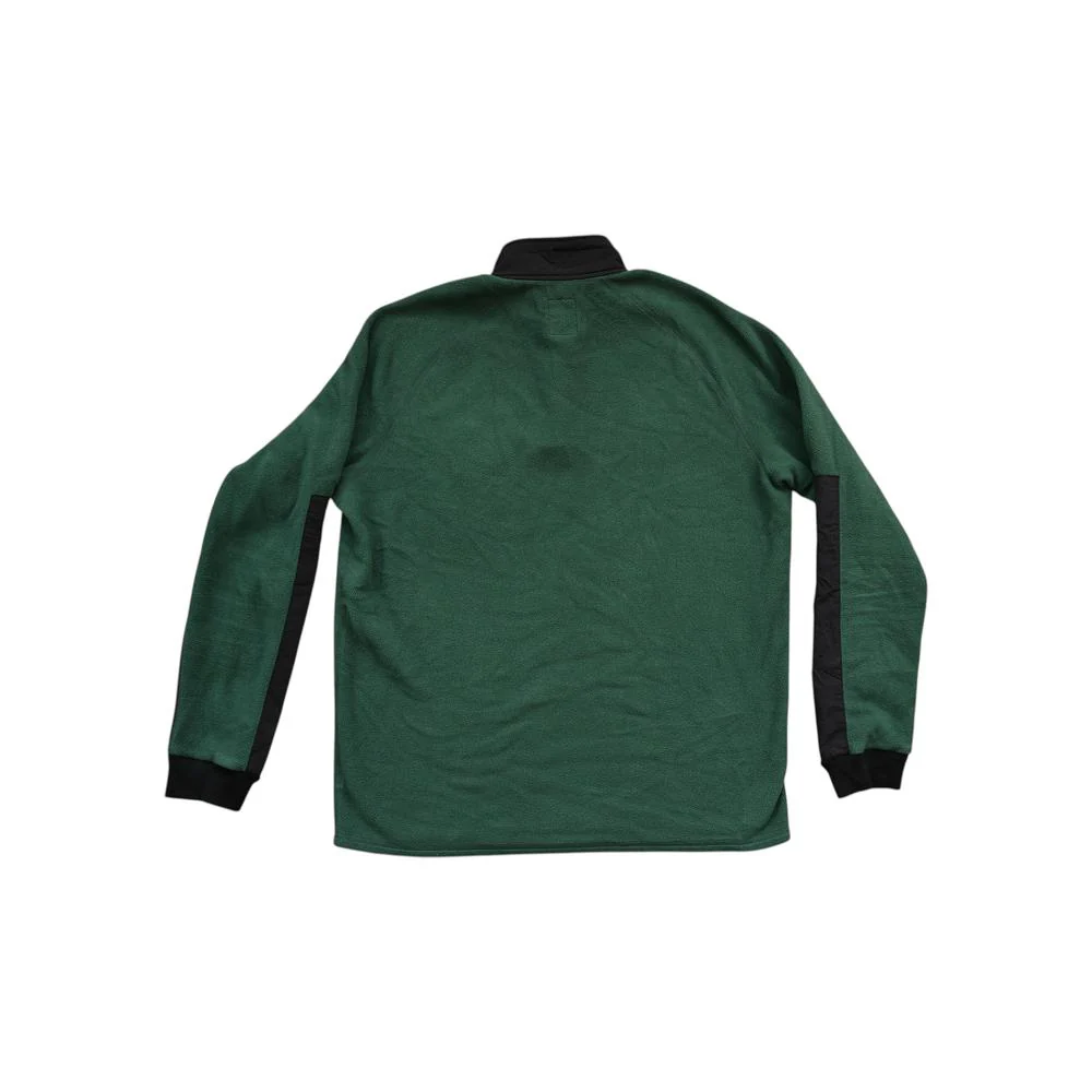 Topo Designs Men's Mountain Fleece Pullover Fleece Green/Black XL Used - Image 2