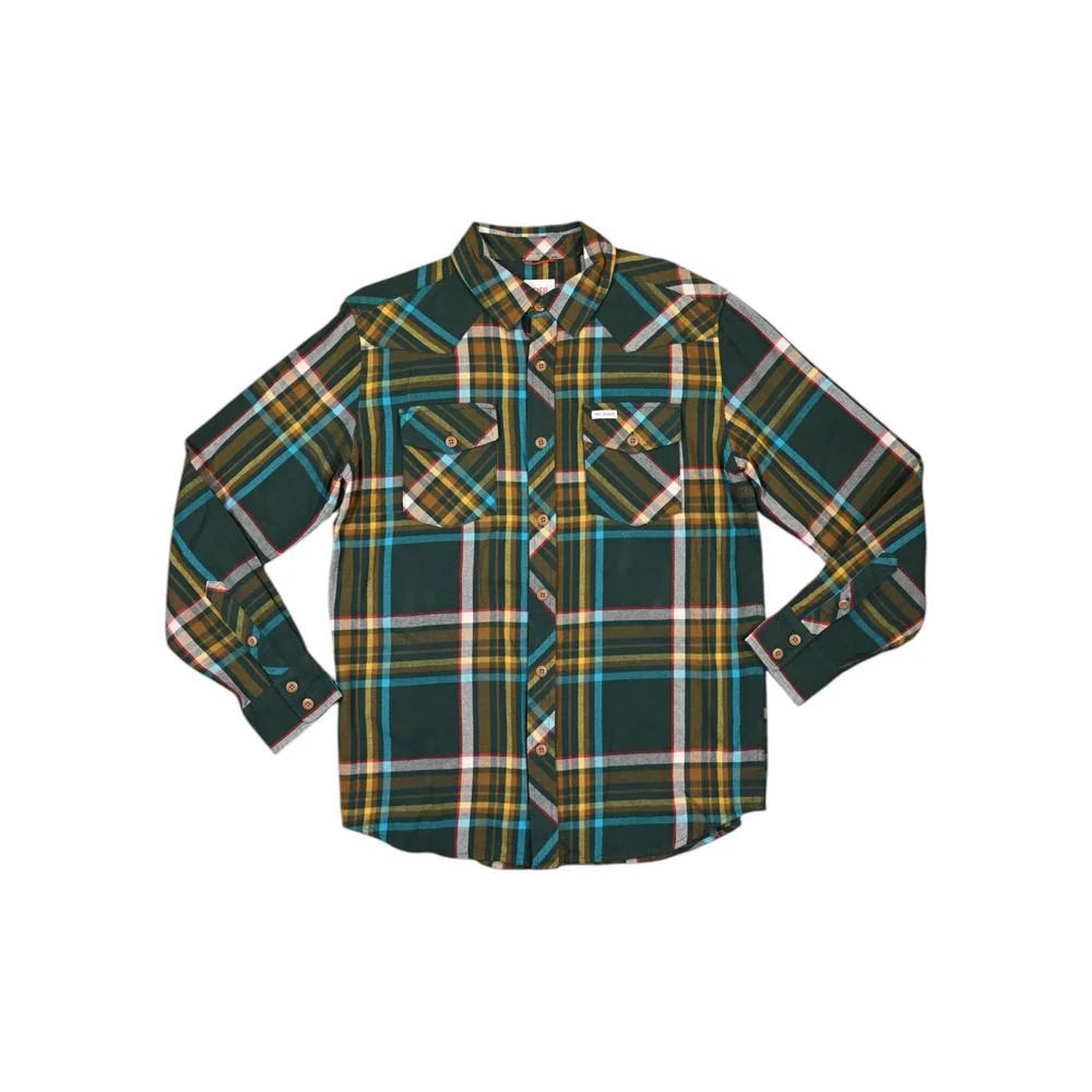 Topo Designs Men's Mountain Shirt Forest Multi Long Sleeve Shirt