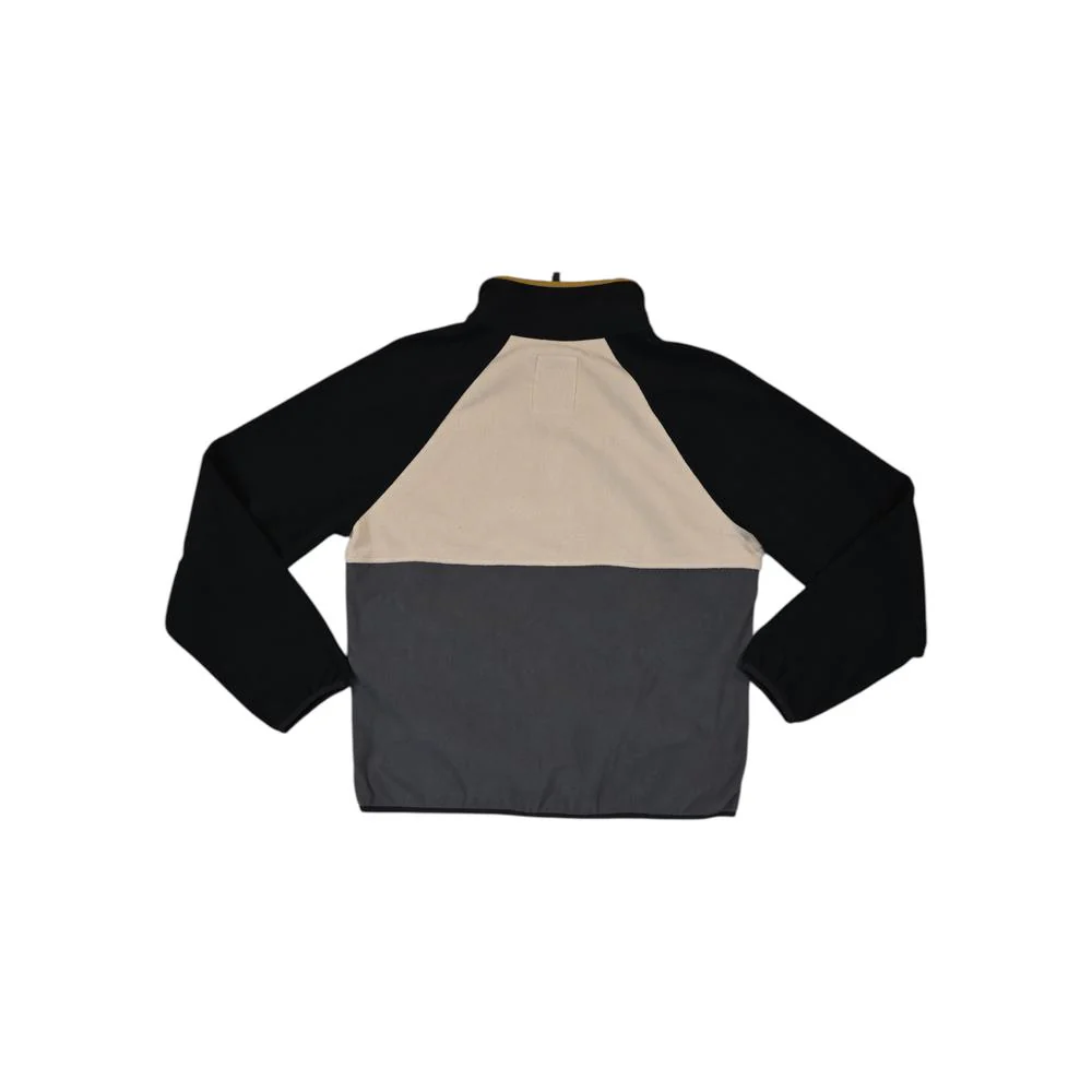Topo Designs Women's Vista 1/4 Zip Lightweight Fleece Fleece Black/Tan - Image 2