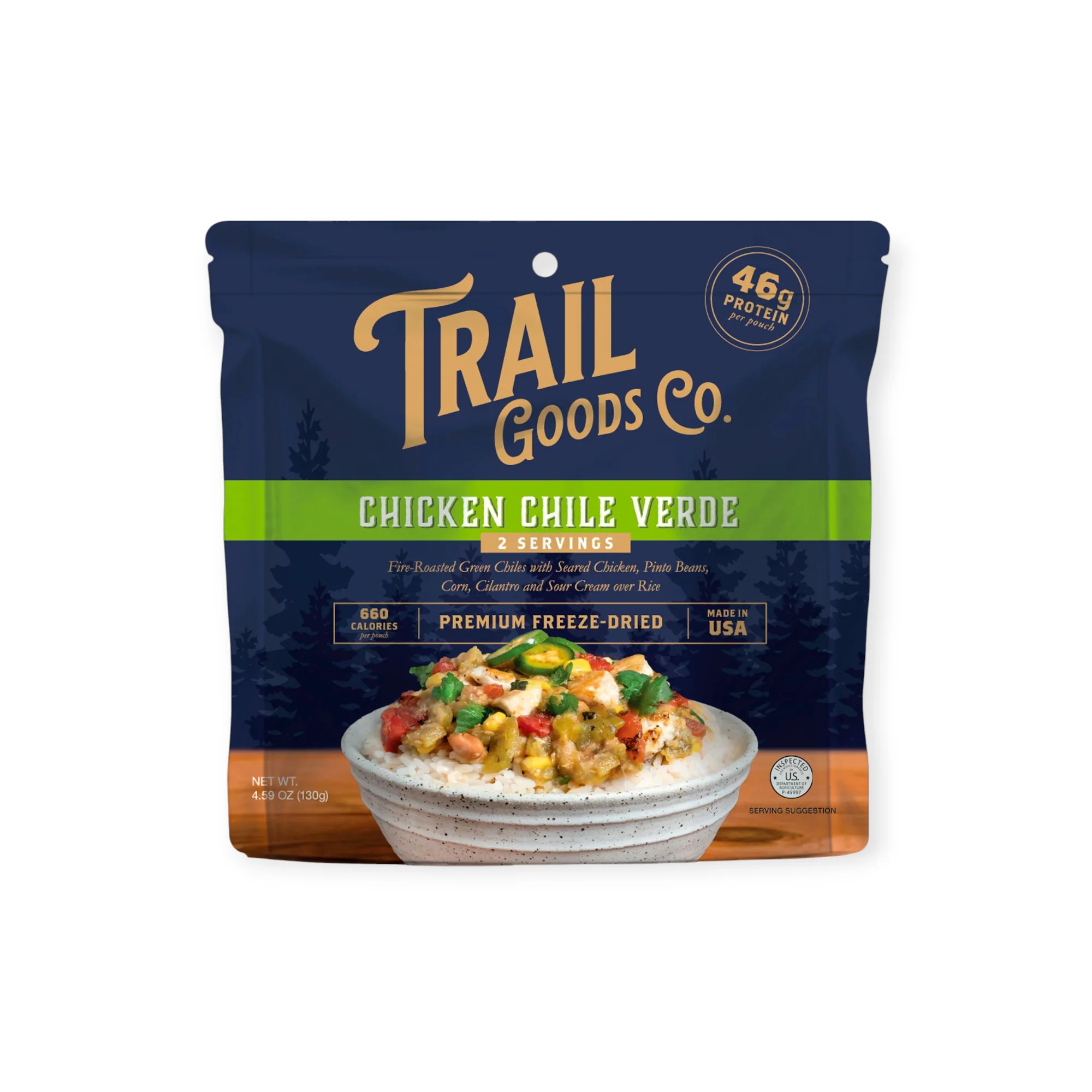 Trail Goods Co. Chicken Chile Verde Freeze-Dried Meal
