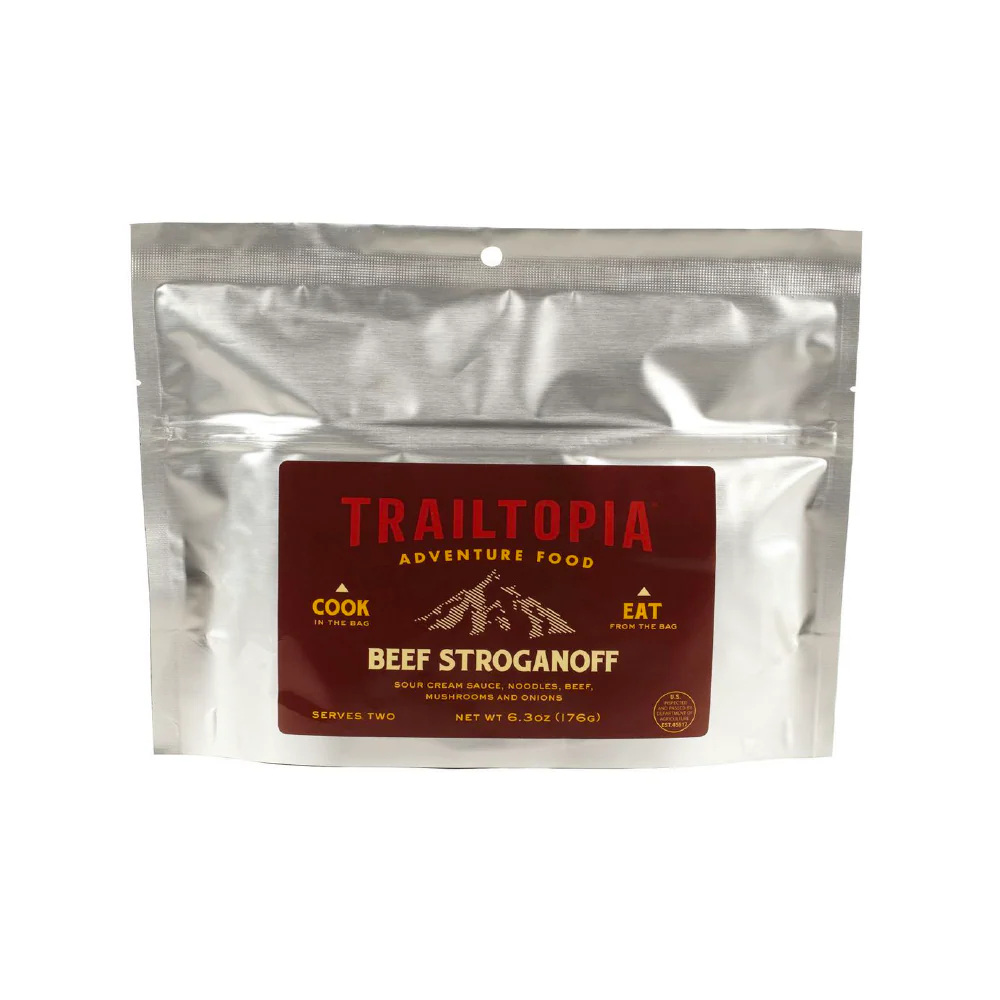 Trailtopia Beef Stroganoff Freeze Dried Meal 2 Serving