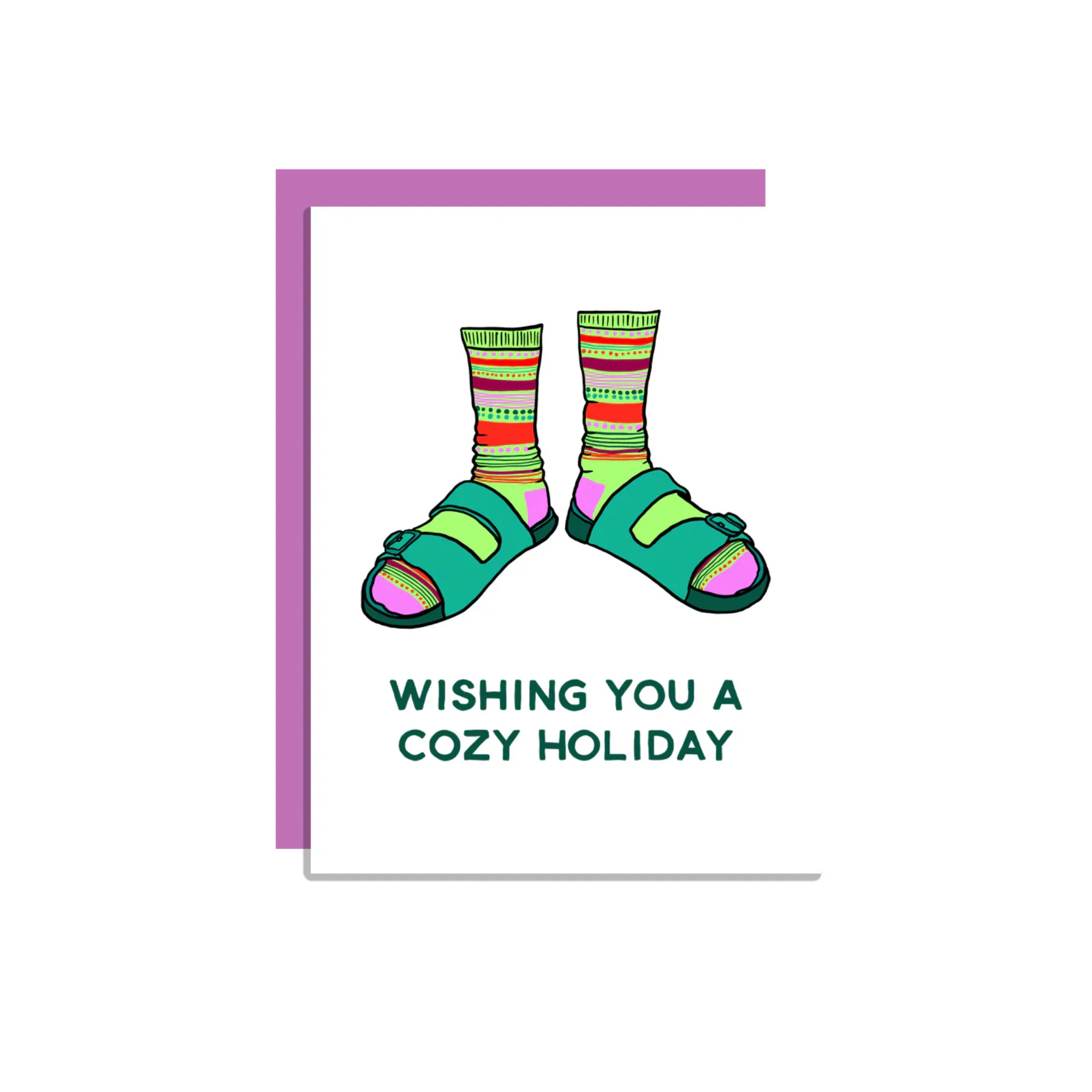 Wild Lettie Cozy Holiday Greeting Card
