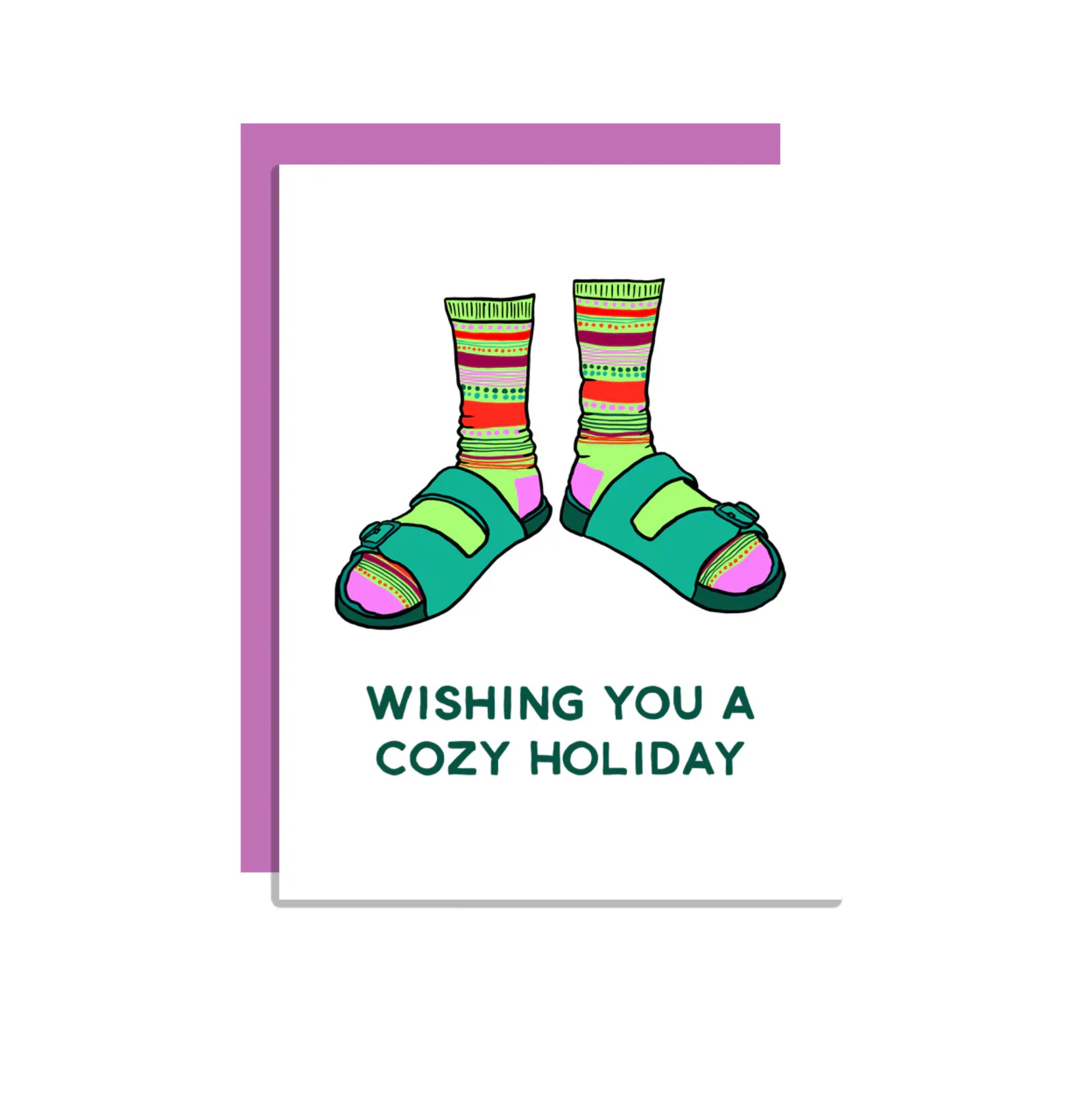 Wild Lettie Cozy Holiday Greeting Card - Image 2