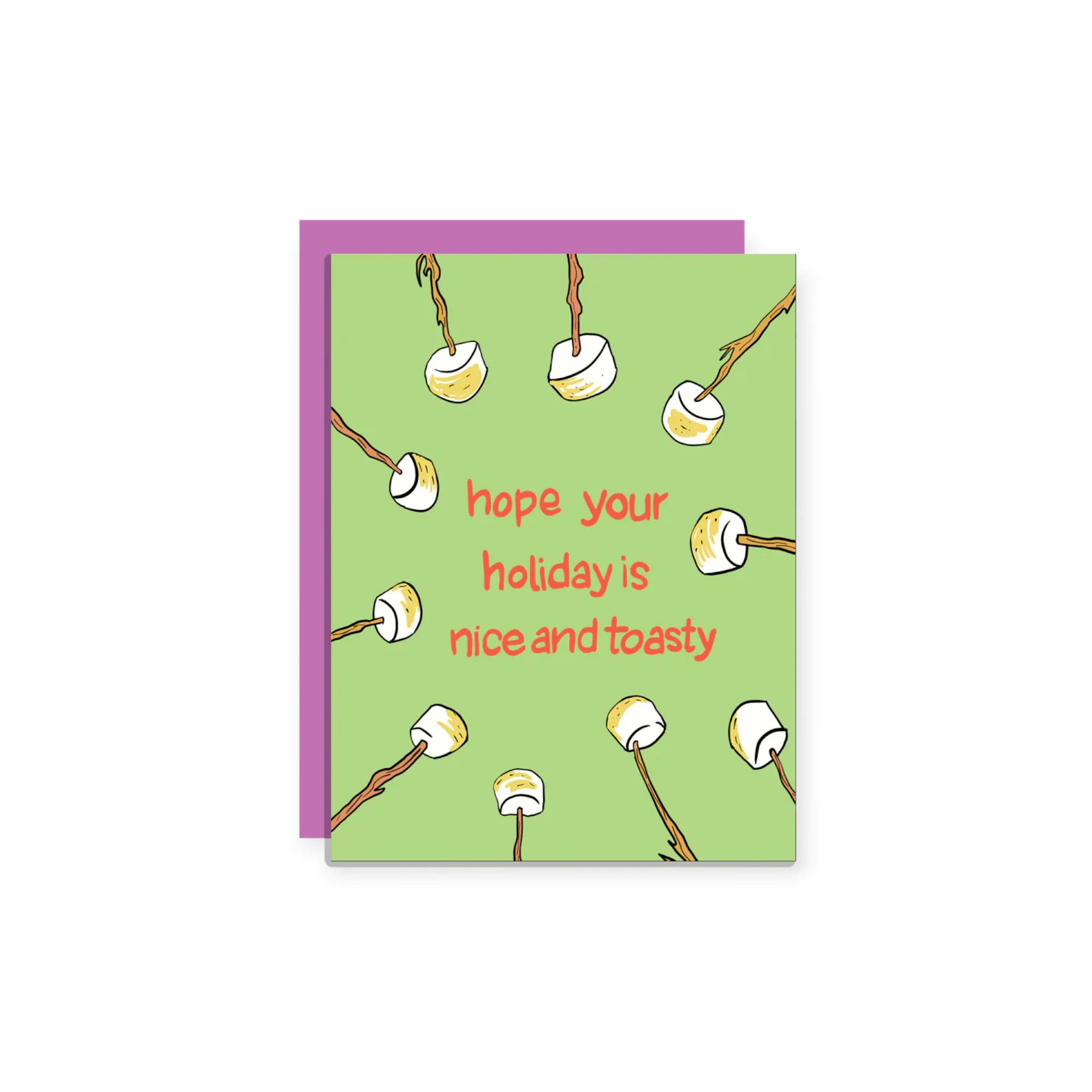 Wild Lettie Nice and Toasty Greeting Card