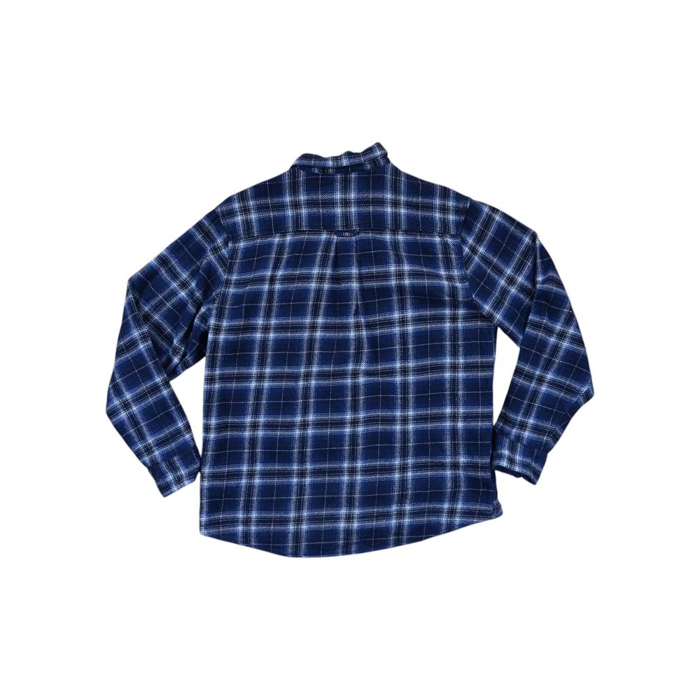 Woolrich Men's Heavyweight Flannel Long Sleeve Shirt Blue XL Used - Image 2