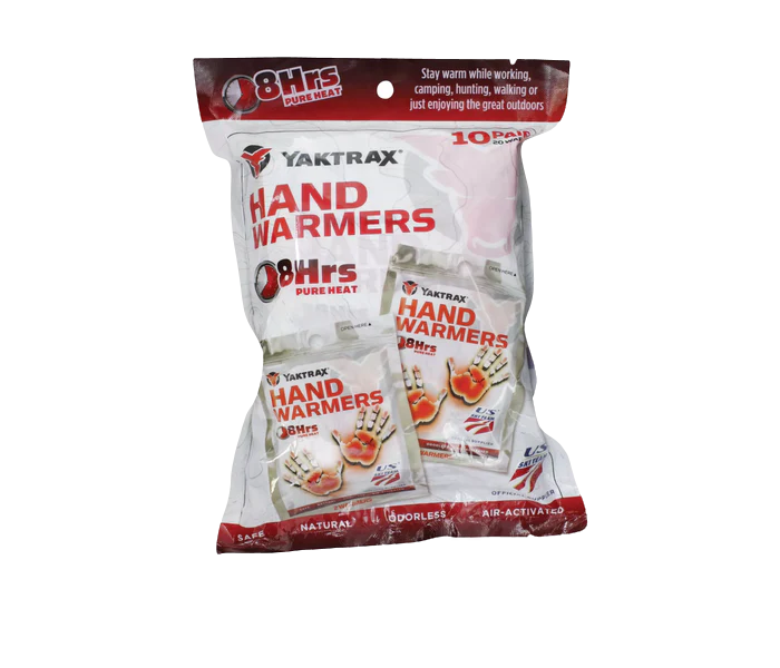 Yaktrax Hand Warmers 10 Pack
